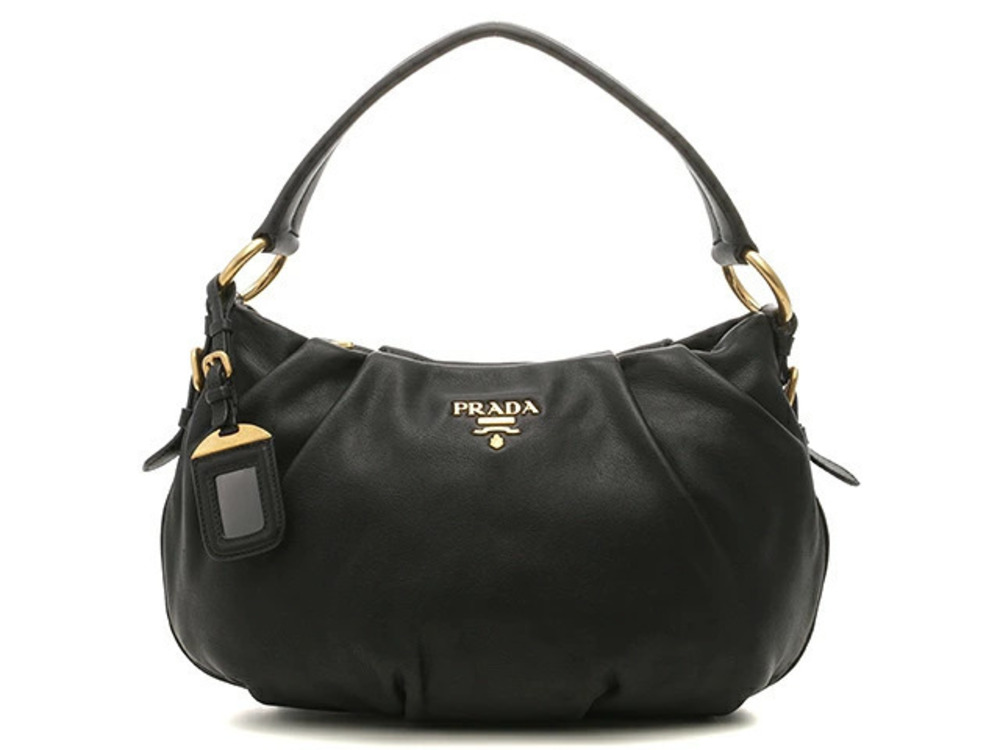 Prada Bag Hobo Black Calfskin